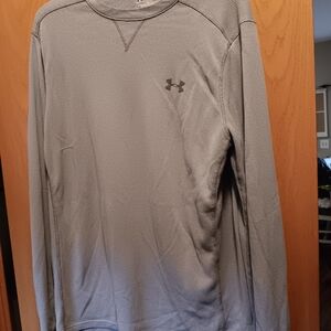 Mens Size Large, Under Armour Gray Long Sleeve Shirt
